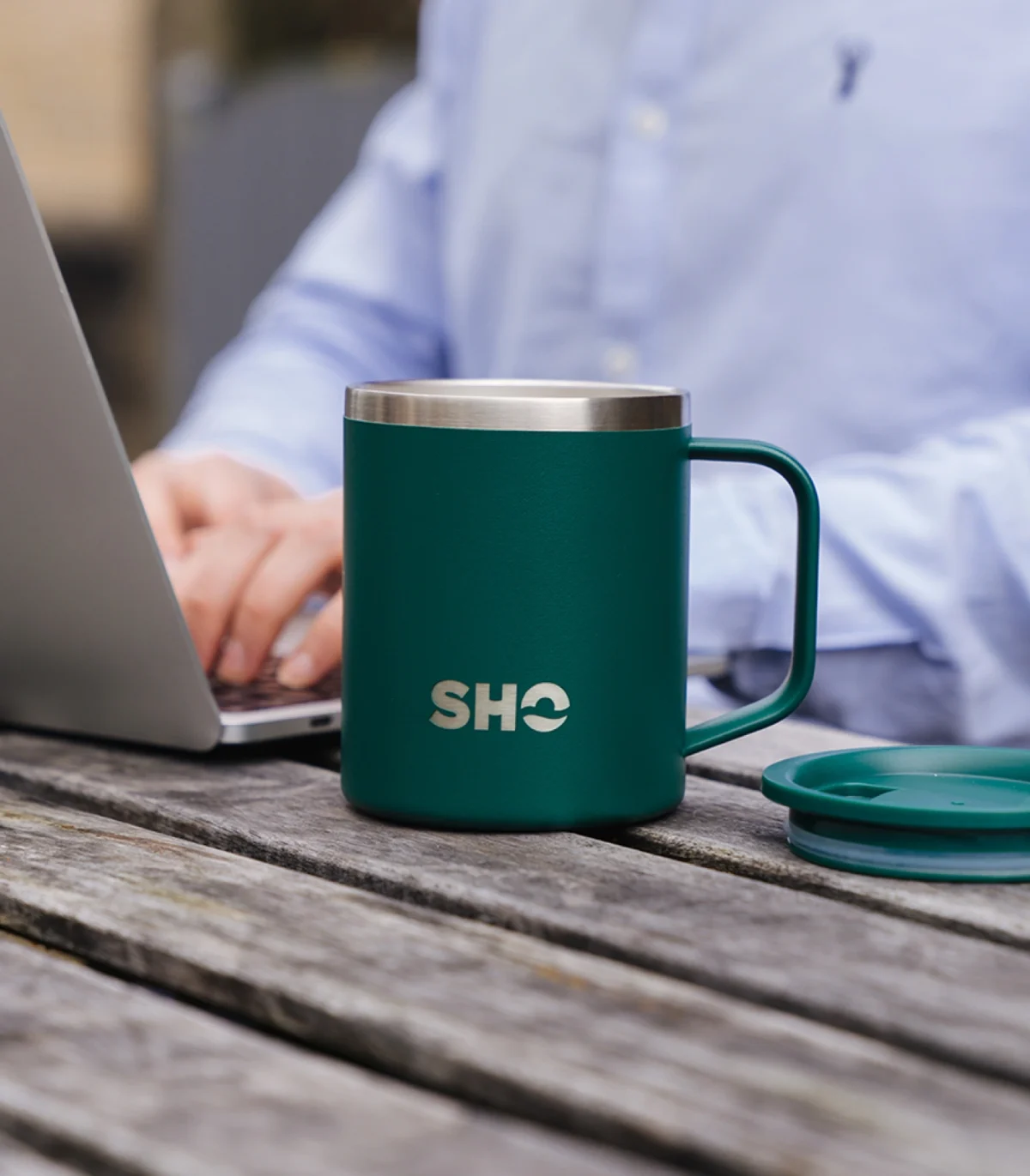 Термокухоль SHO Flexi 370 мл зелений - Зображення 2
